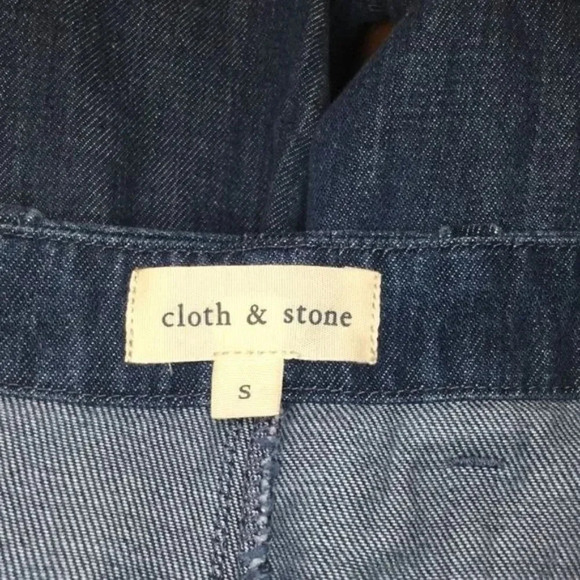 Anthropologie Cloth & Stone Denim Lace Up Joggers - Picture 5 of 6